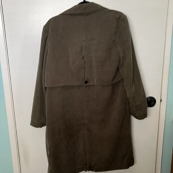 Zara olive trench coat - Picture 6 of 7